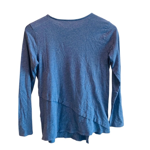 Pure J.Jill | Blue Layered Asymmetrical Tee - Picture 3 of 7